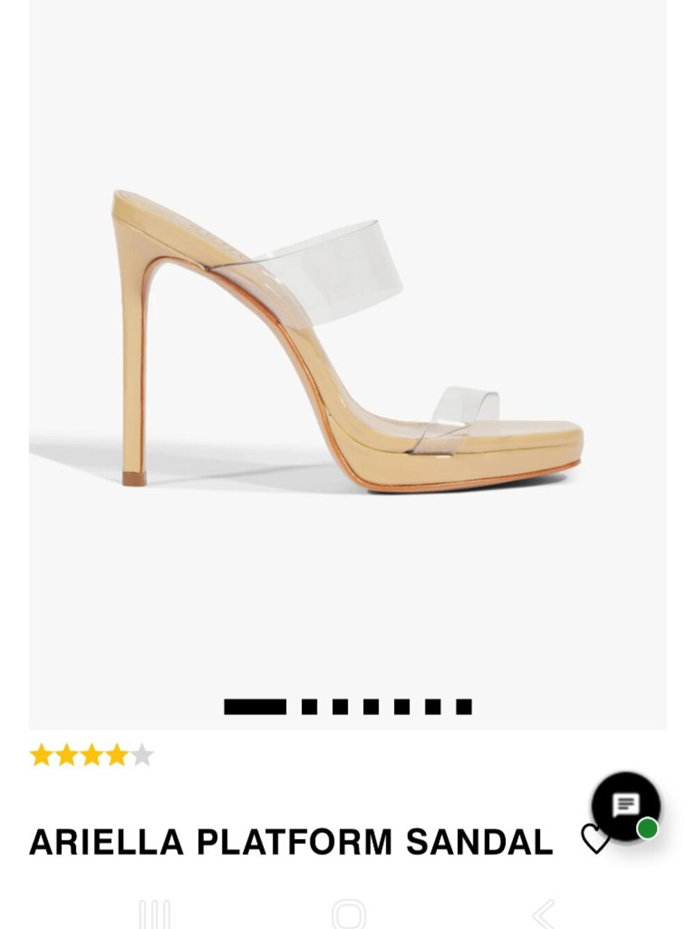 Clear Platorm Sandal